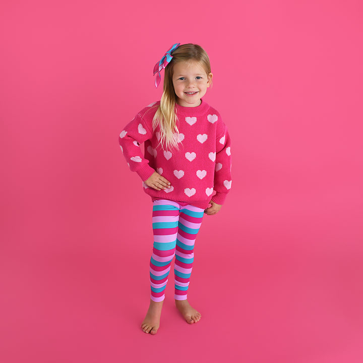 Pink Heart SWEATER - Gigi and Max