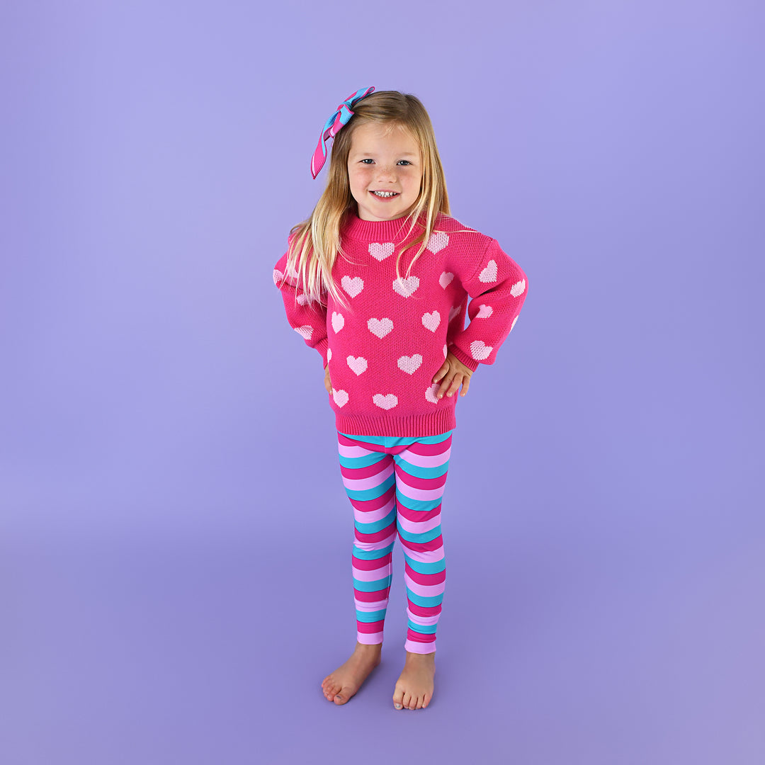 Pink Heart SWEATER - Gigi and Max