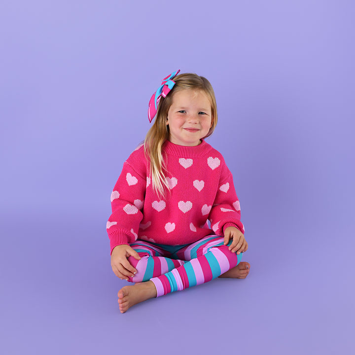 Pink Heart SWEATER - Gigi and Max