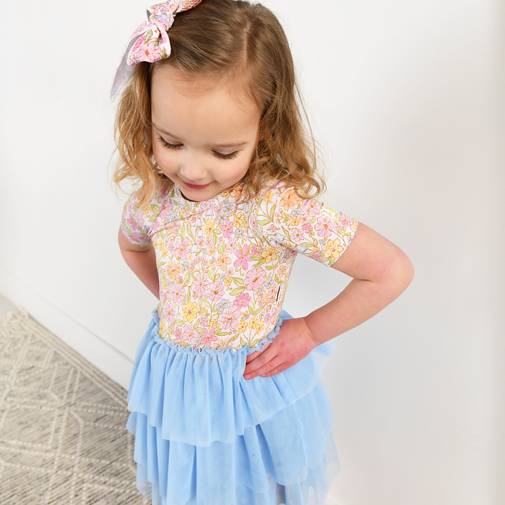 Kennedy Floral CLIP BOW - Gigi and Max