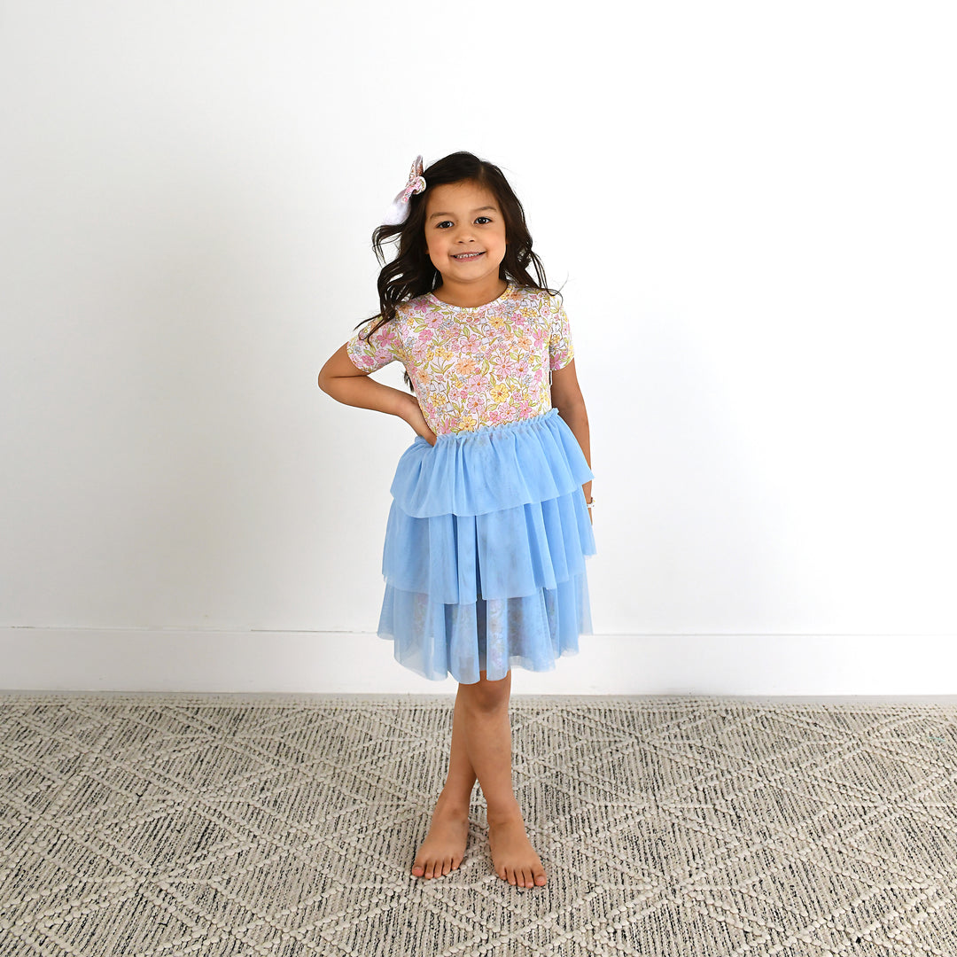 Kennedy Floral CLIP BOW - Gigi and Max