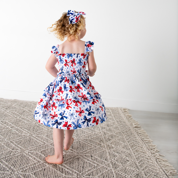 Eleanor Bows SMOCKED DRESS - Gigi and Max