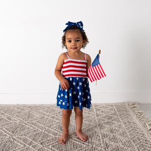 Quincy Stars & Stripes SMOCKED TIERED TUTU - Gigi and Max