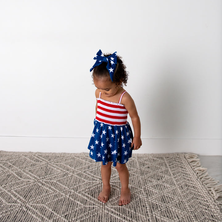 Quincy Stars & Stripes SMOCKED TIERED TUTU - Gigi and Max