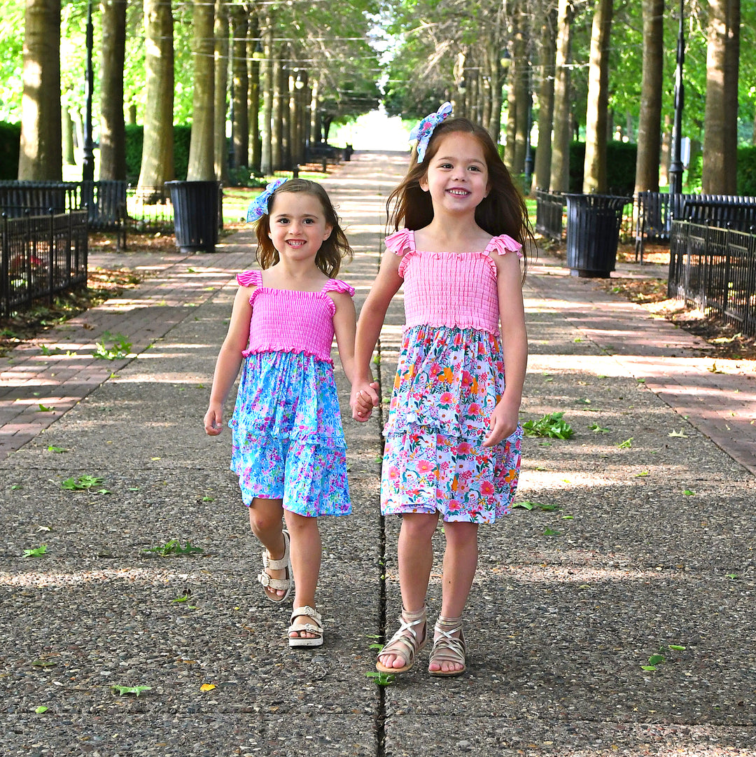 Cecelia Floral SMOCKED DRESS