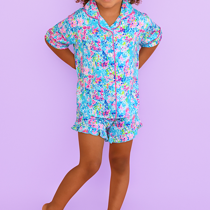 Ella RUFFLE LOUNGE SHORT SET