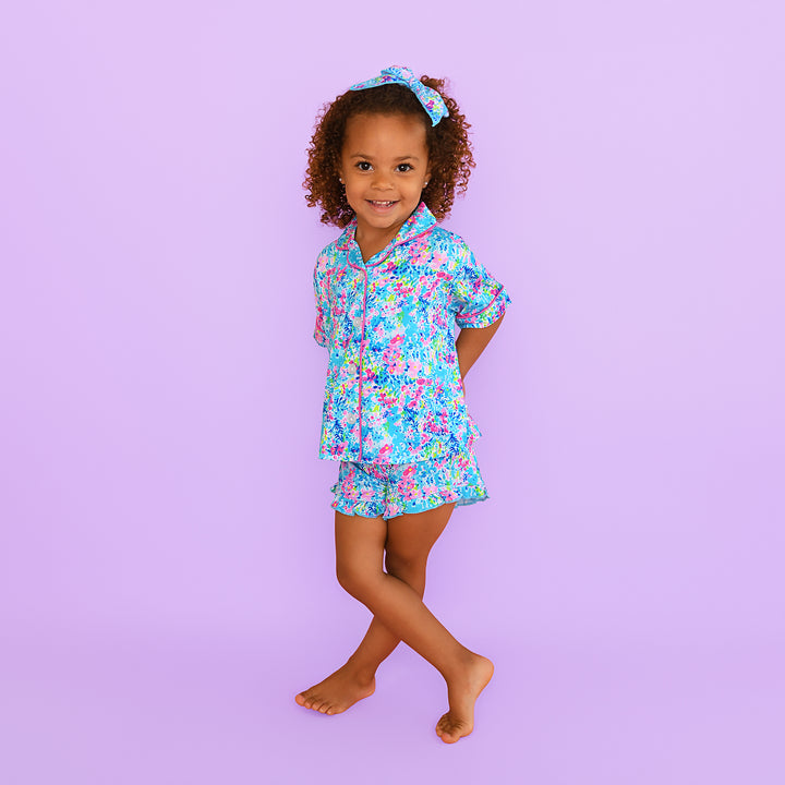 Ella RUFFLE LOUNGE SHORT SET - Gigi and Max