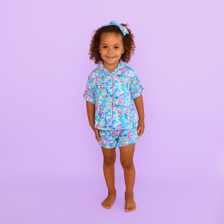 Ella RUFFLE LOUNGE SHORT SET - Gigi and Max