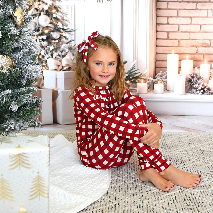 Emery Plaid CLIP BOW - Gigi and Max