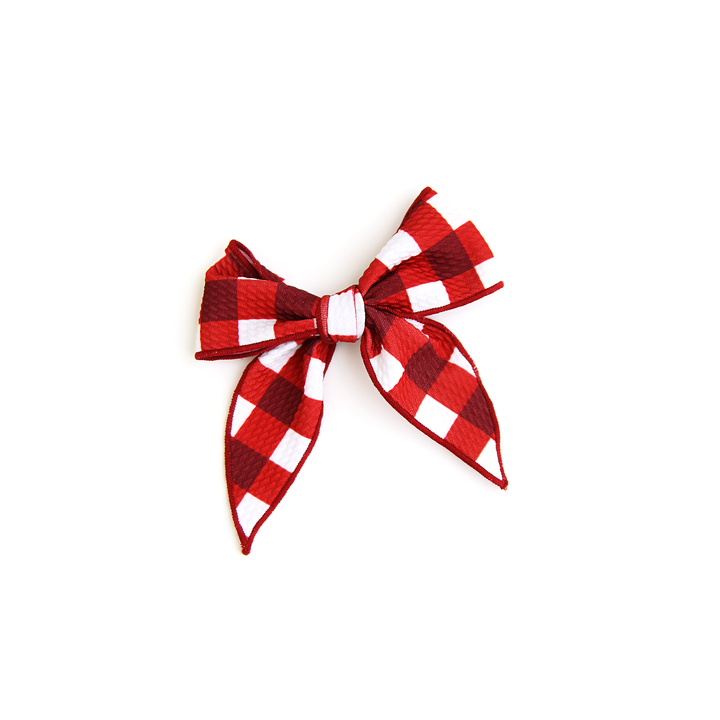 Emery Plaid CLIP BOW - Gigi and Max