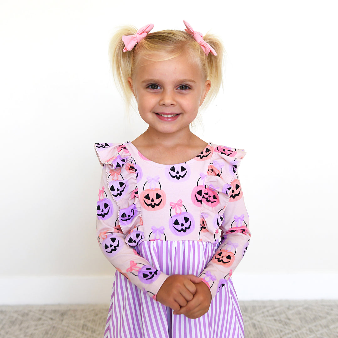 Emmy RUFFLE LONG SLEEVE DRESS