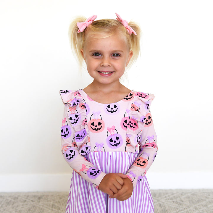 Emmy RUFFLE LONG SLEEVE DRESS