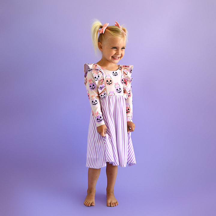 Emmy RUFFLE LONG SLEEVE DRESS
