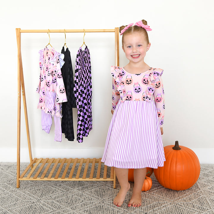 Emmy RUFFLE LONG SLEEVE DRESS