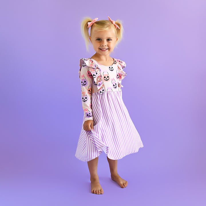 Emmy RUFFLE LONG SLEEVE DRESS