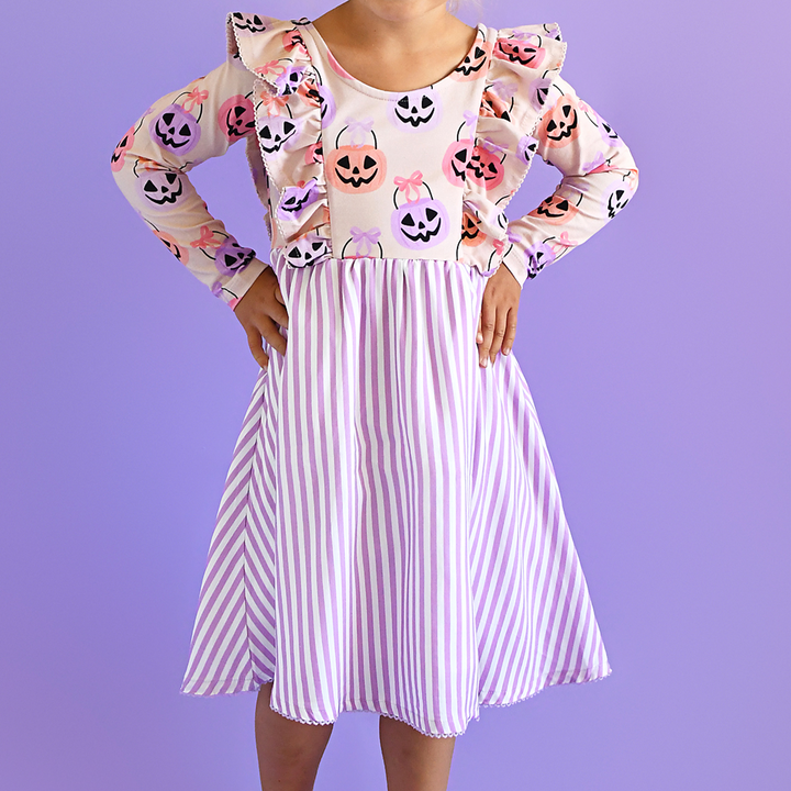 Emmy RUFFLE LONG SLEEVE DRESS