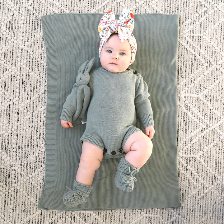 Eucalyptus KNIT BOOTIES - Gigi and Max