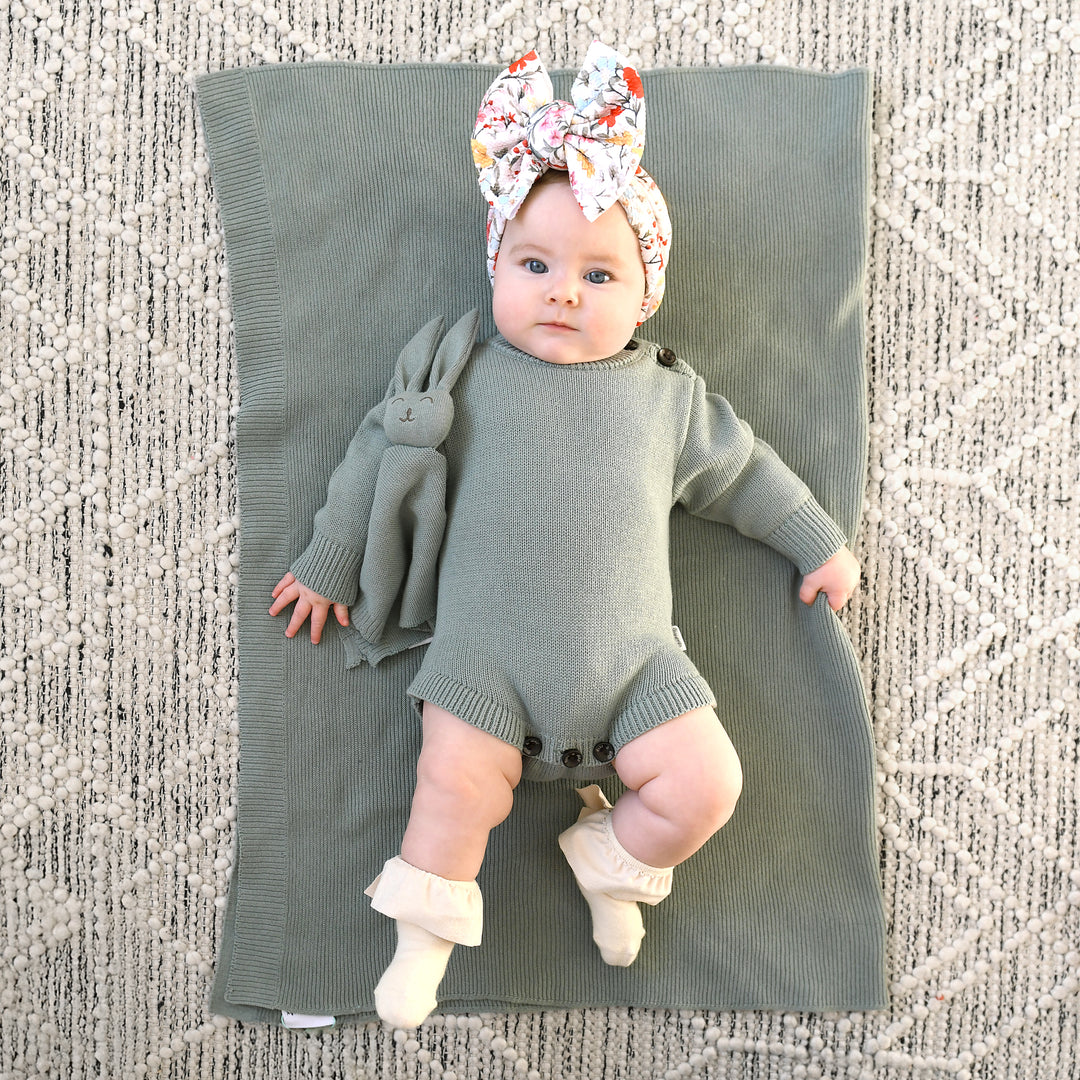 Oatmeal KNIT BOOTIES - Gigi and Max