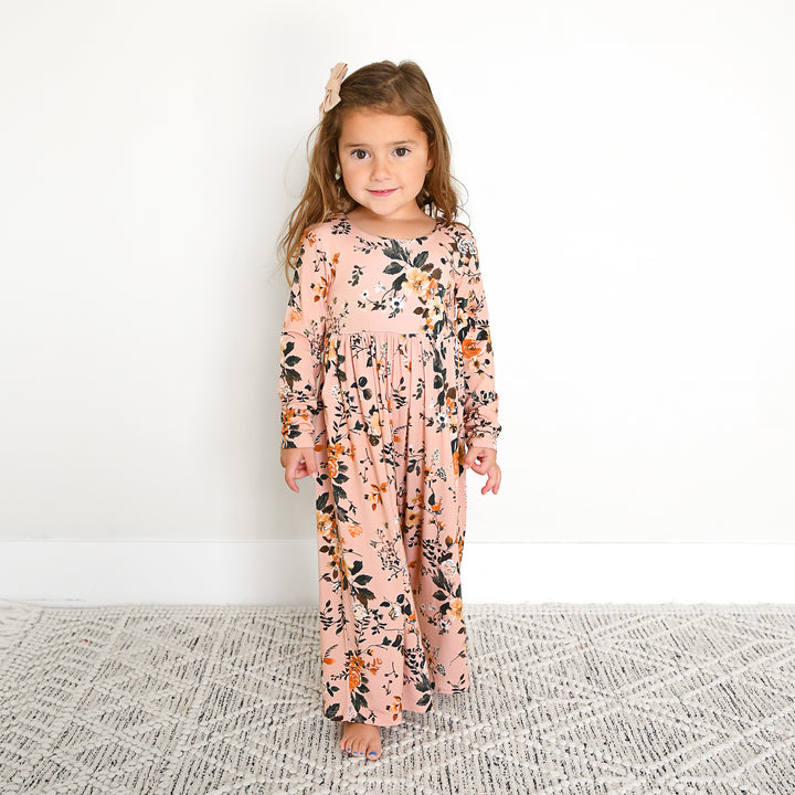Flora Light Pink WIDE LEG ROMPER - Gigi and Max