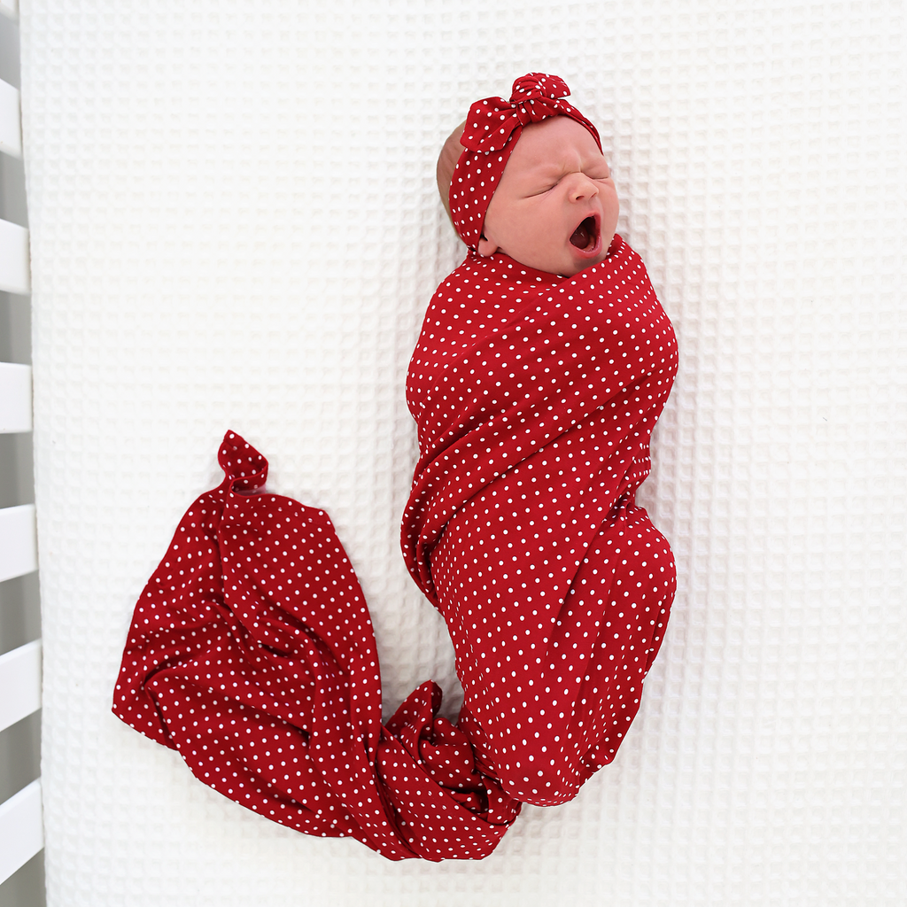 Ivy Red Dot SWADDLE - Gigi and Max