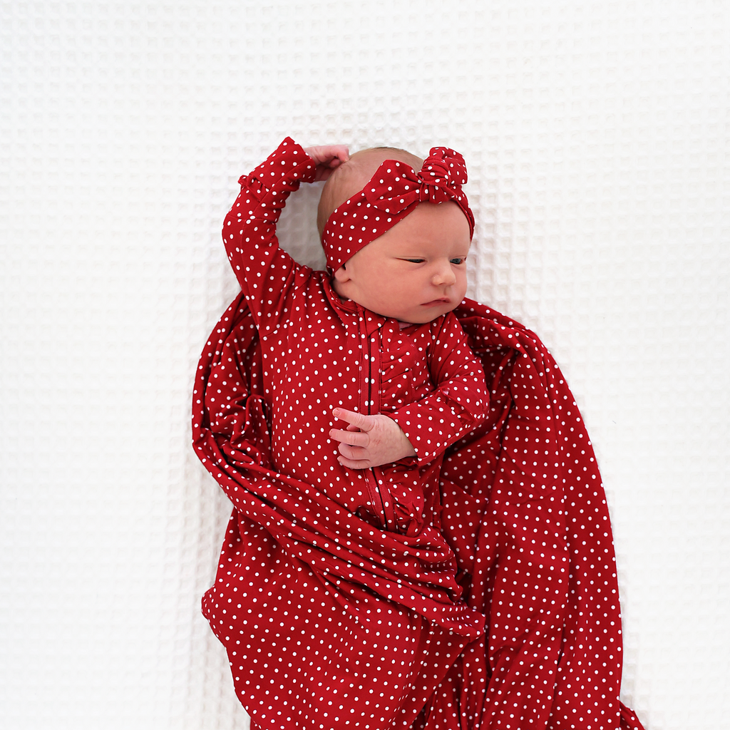 Ivy Red Dot SWADDLE - Gigi and Max