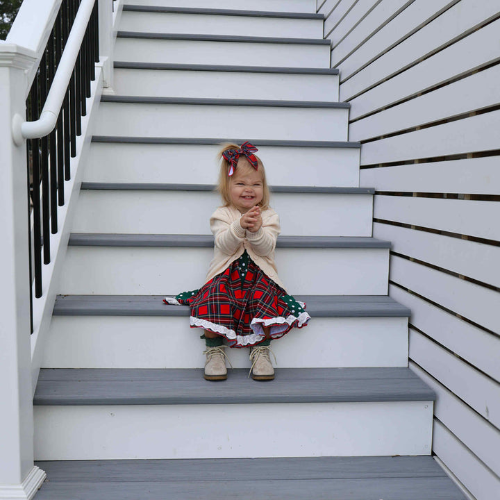 Custom Monogram Cream CARDIGAN - Gigi and Max