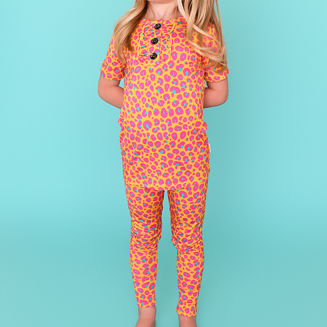 Kelly Leopard RUFFLE TWO PIECE - Gigi and Max