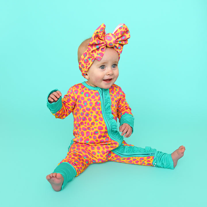 Kelly Leopard RUFFLE ZIP - Gigi and Max