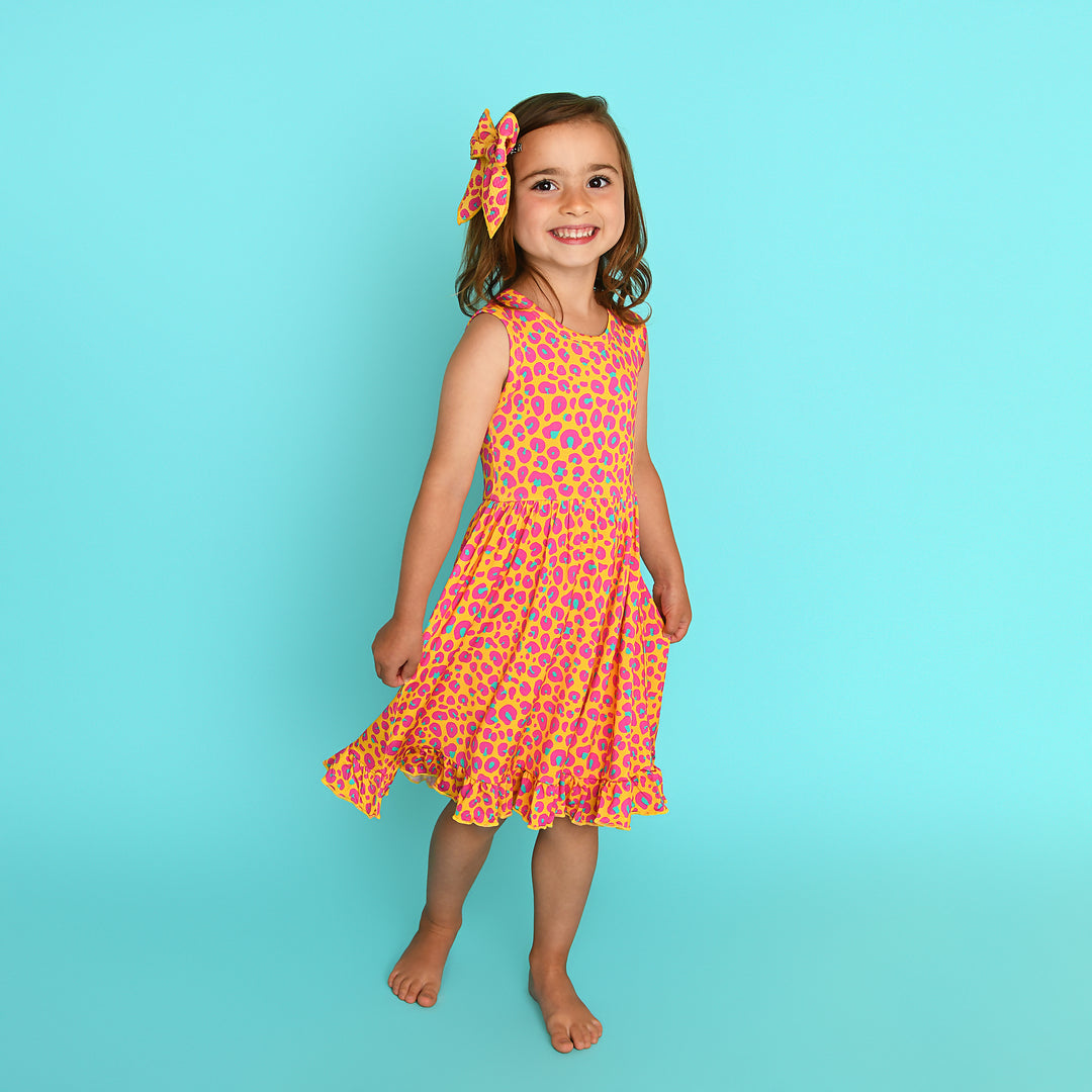 Kelly Leopard TANK TWIRL DRESS - Gigi and Max