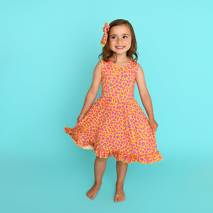 Kelly Leopard TANK TWIRL DRESS - Gigi and Max