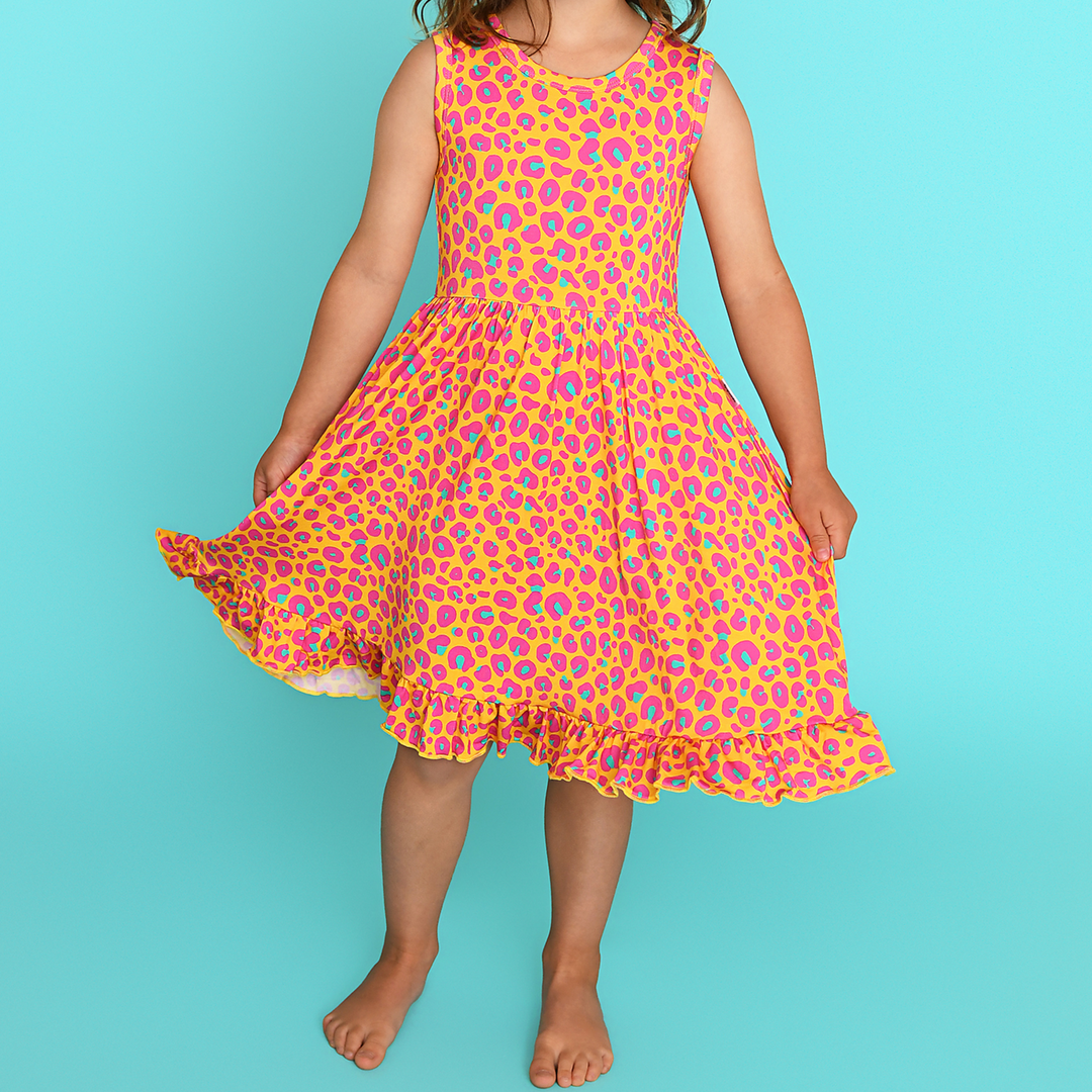 Kelly Leopard TANK TWIRL DRESS 18-24m