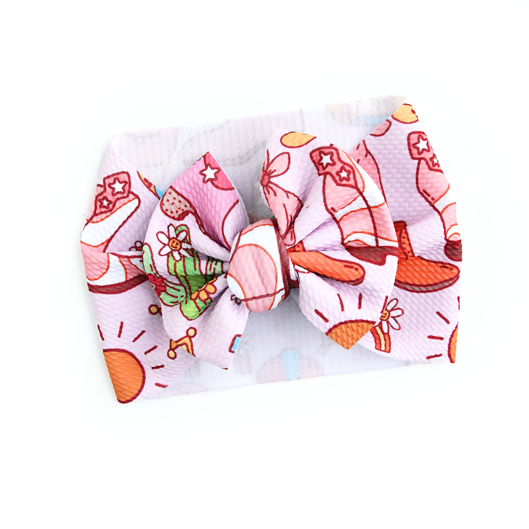 Lainey Pink Western HEADWRAP - Gigi and Max
