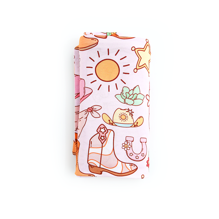 Lainey Pink Western SWADDLE - Gigi and Max