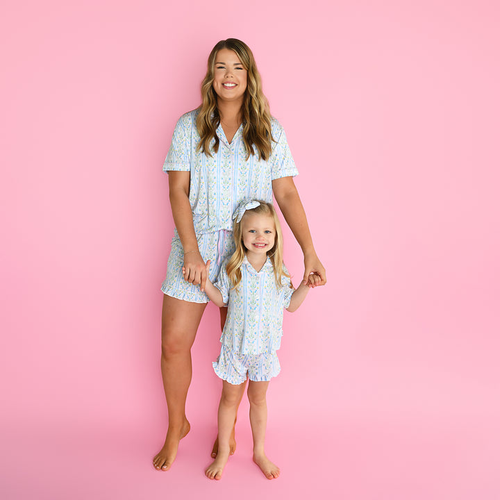 Nora RUFFLE LOUNGE SHORT SET - Gigi and Max