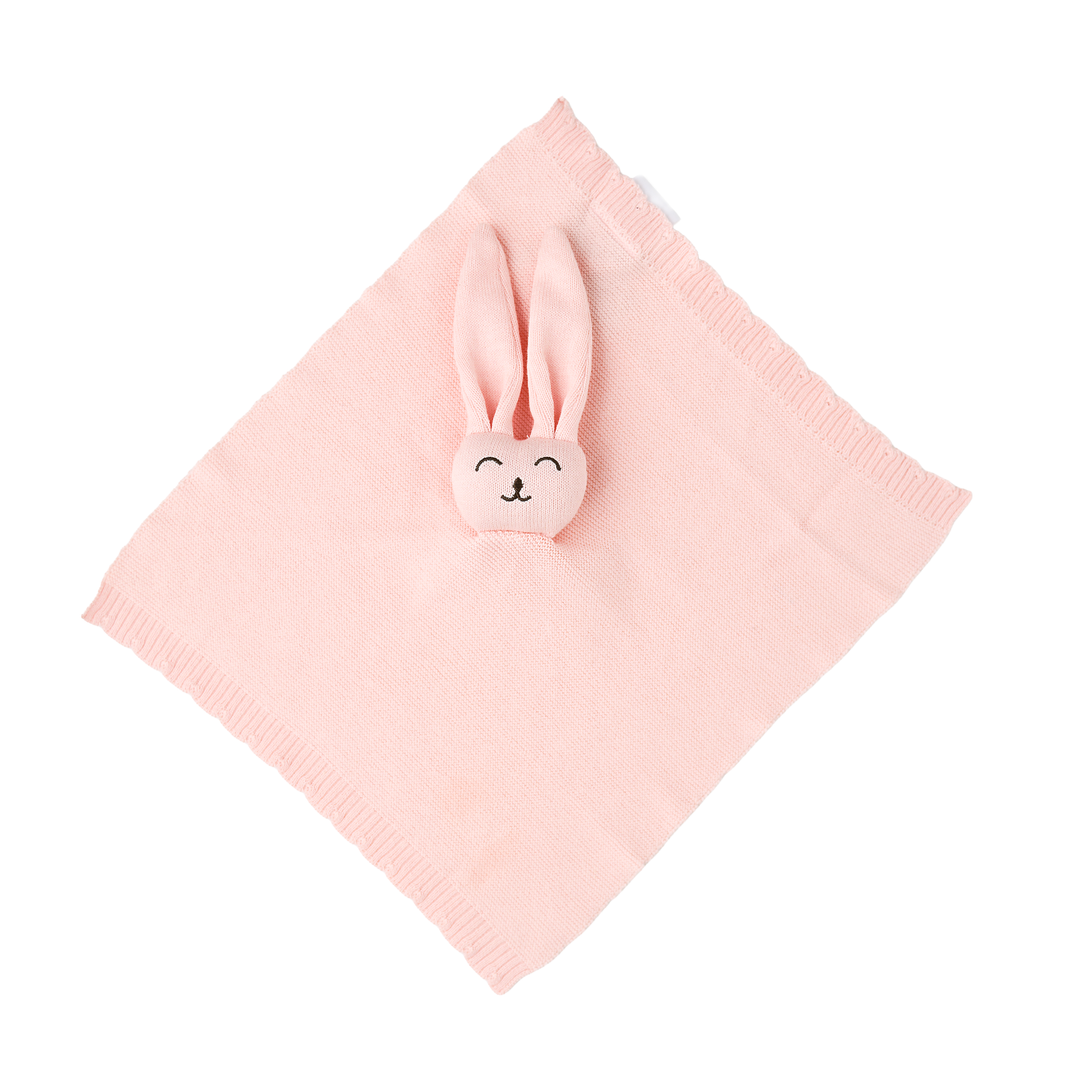 Light Pink KNIT BUNNY LOVEY - Gigi and Max