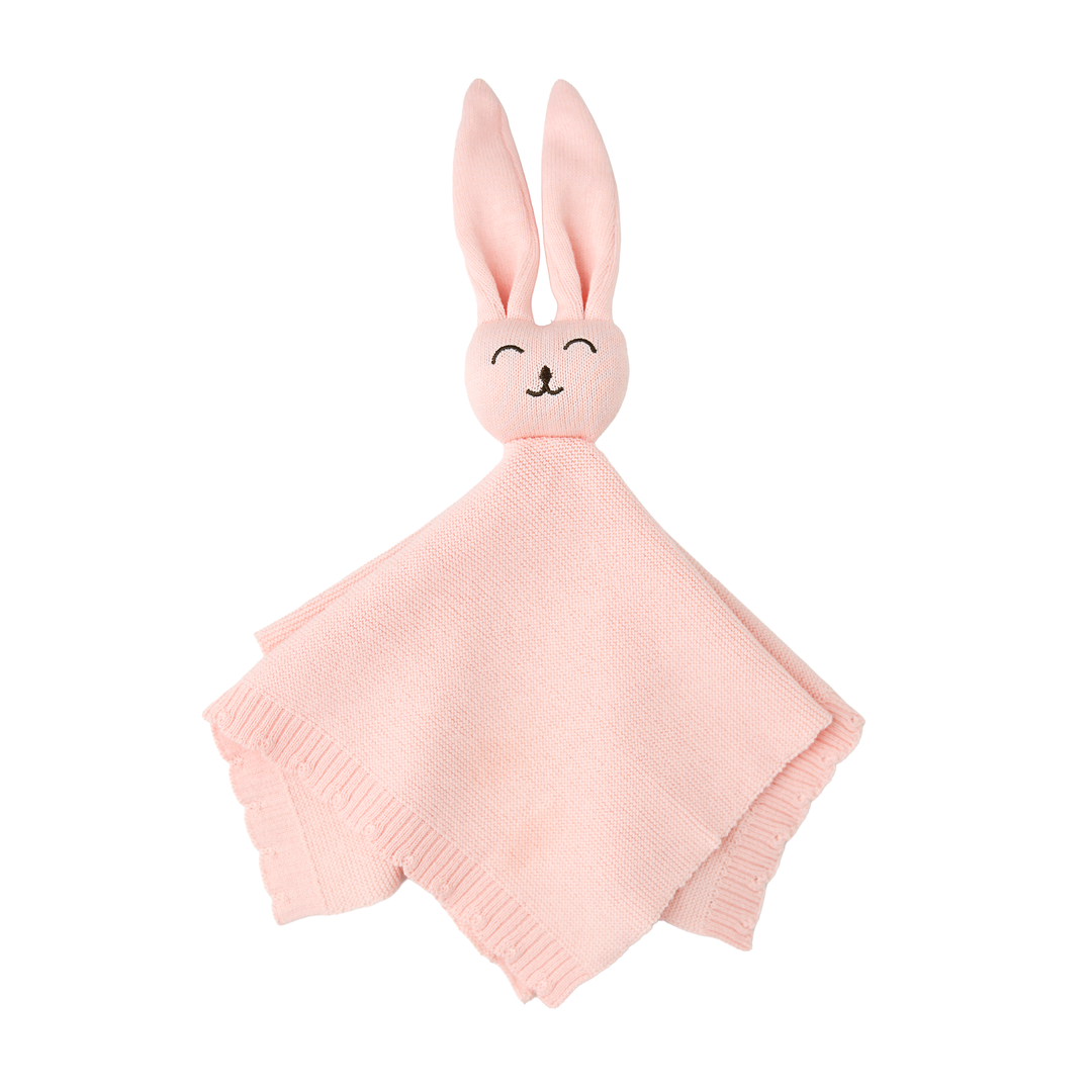 Light Pink KNIT BUNNY LOVEY - Gigi and Max