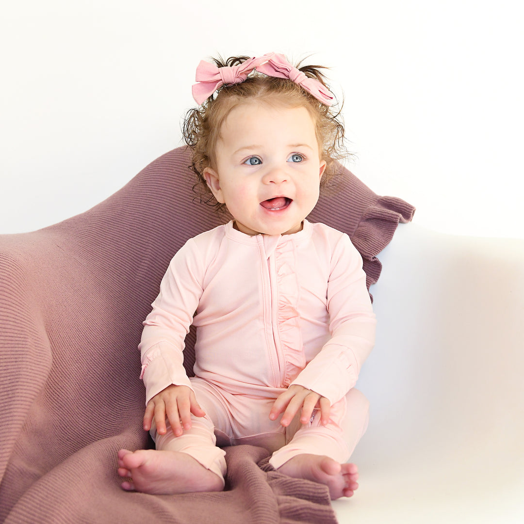 Light Pink RUFFLE ZIP - Gigi and Max