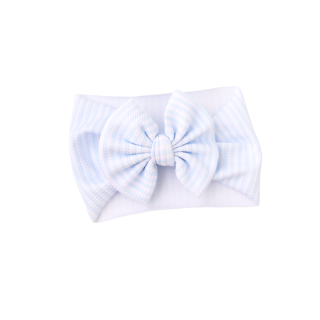 Light Blue Stripe HEADWRAP - Gigi and Max