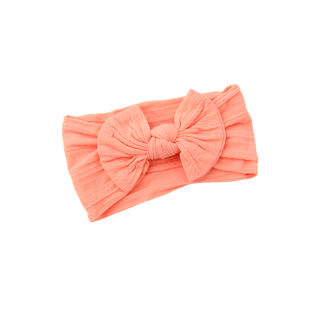 Light Orange SOFT NYLON ELASTIC HEADBAND - Gigi and Max