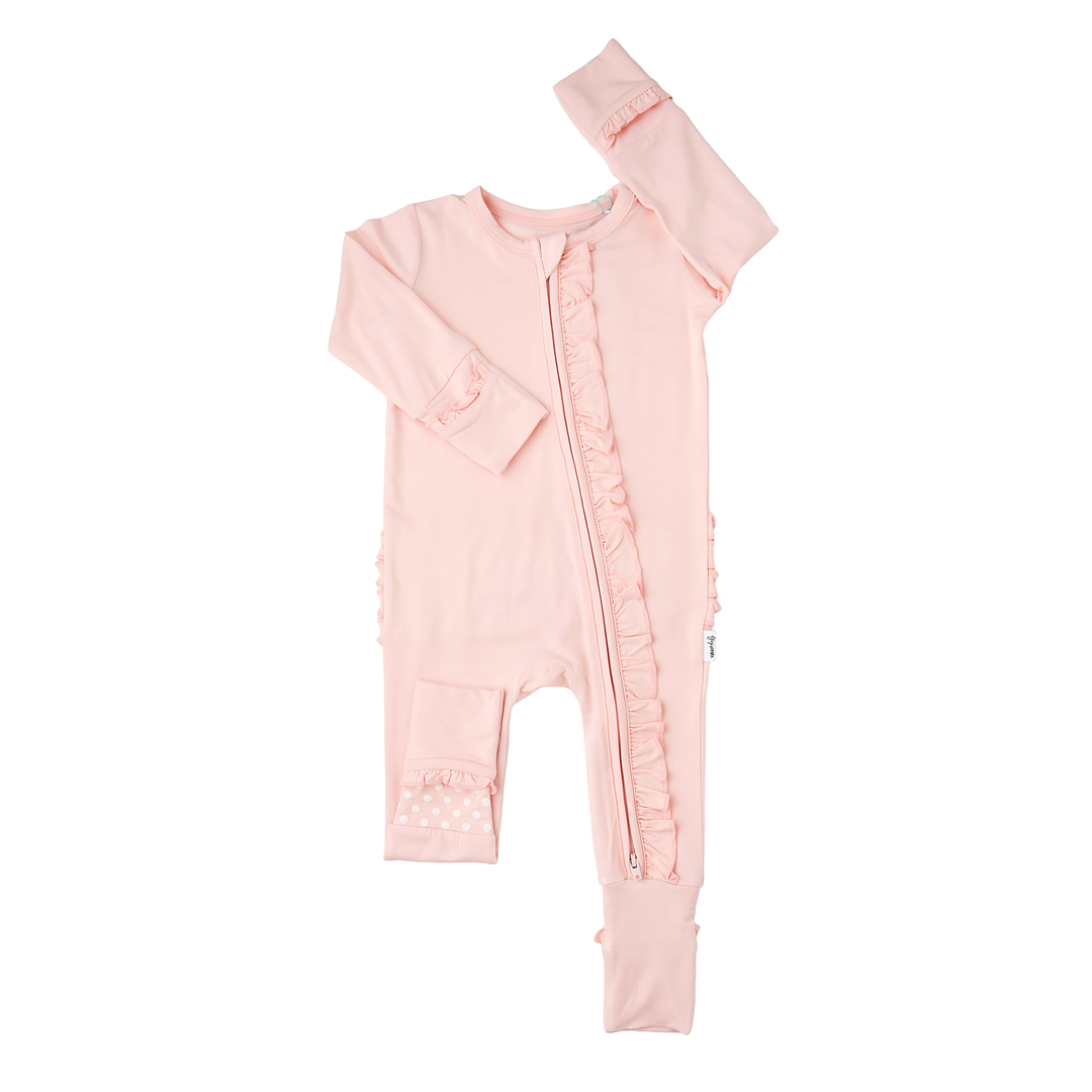 Light Pink RUFFLE ZIP - Gigi and Max
