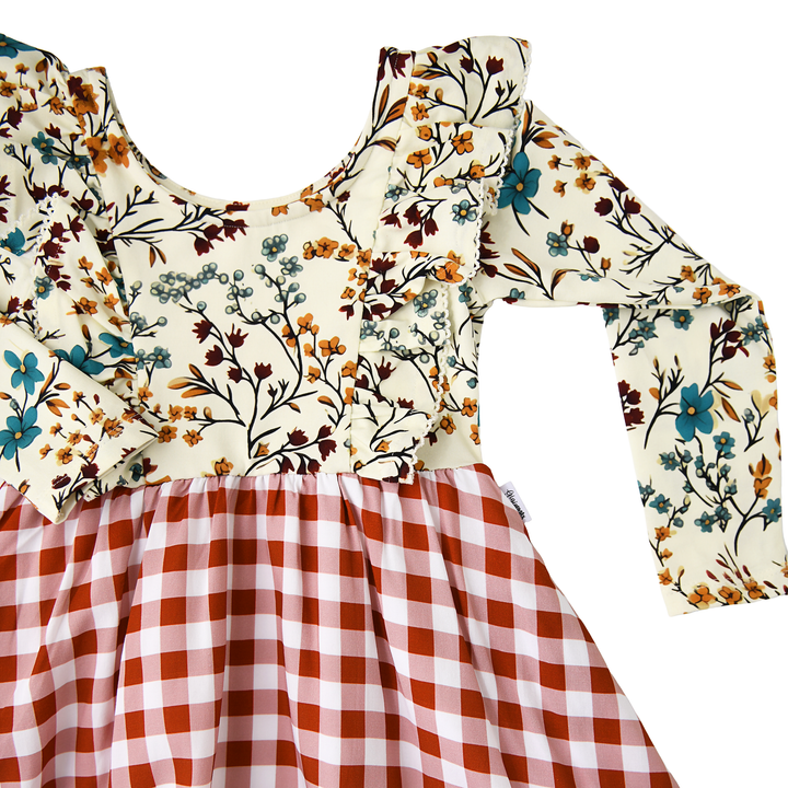 Maren RUFFLE LONG SLEEVE DRESS - Gigi and Max