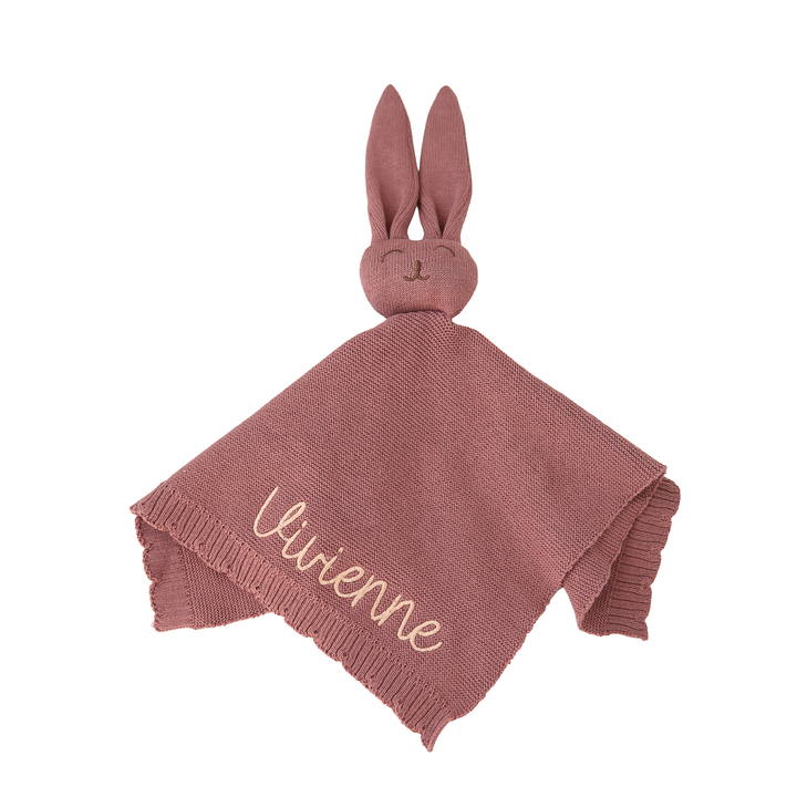 Mauve KNIT BUNNY LOVEY