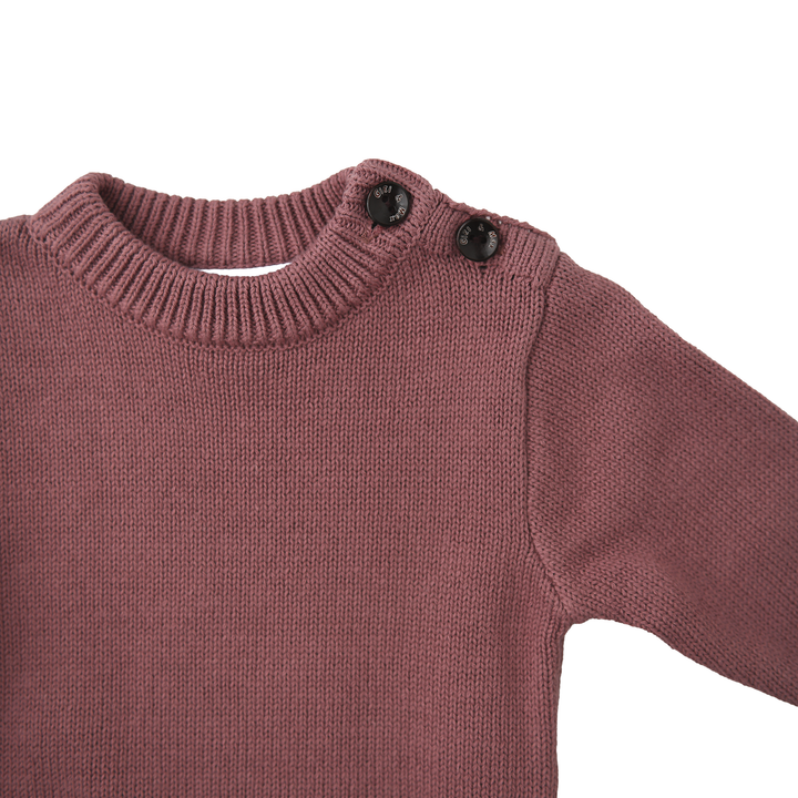 Mauve KNIT BUBBLE - Gigi and Max