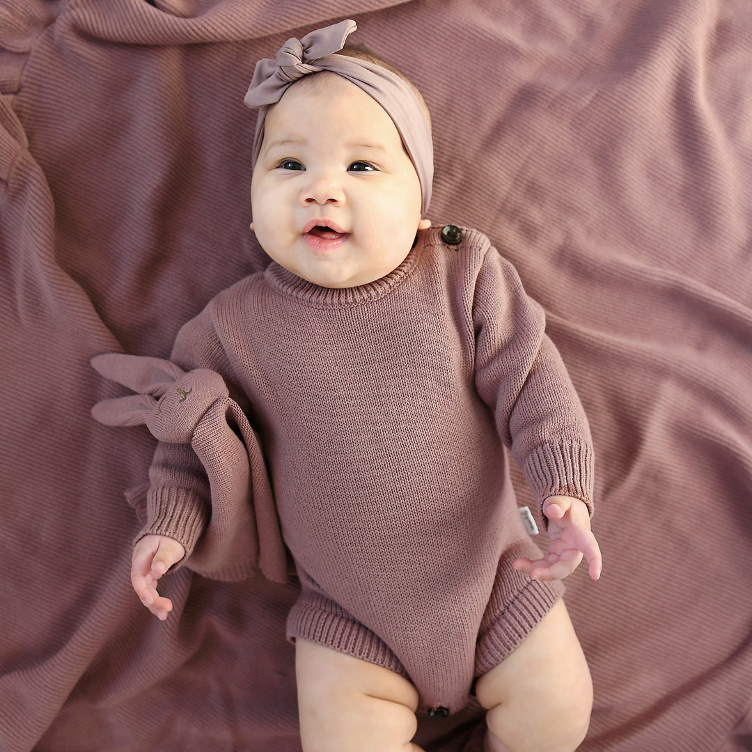 Mauve KNIT BUBBLE - Gigi and Max