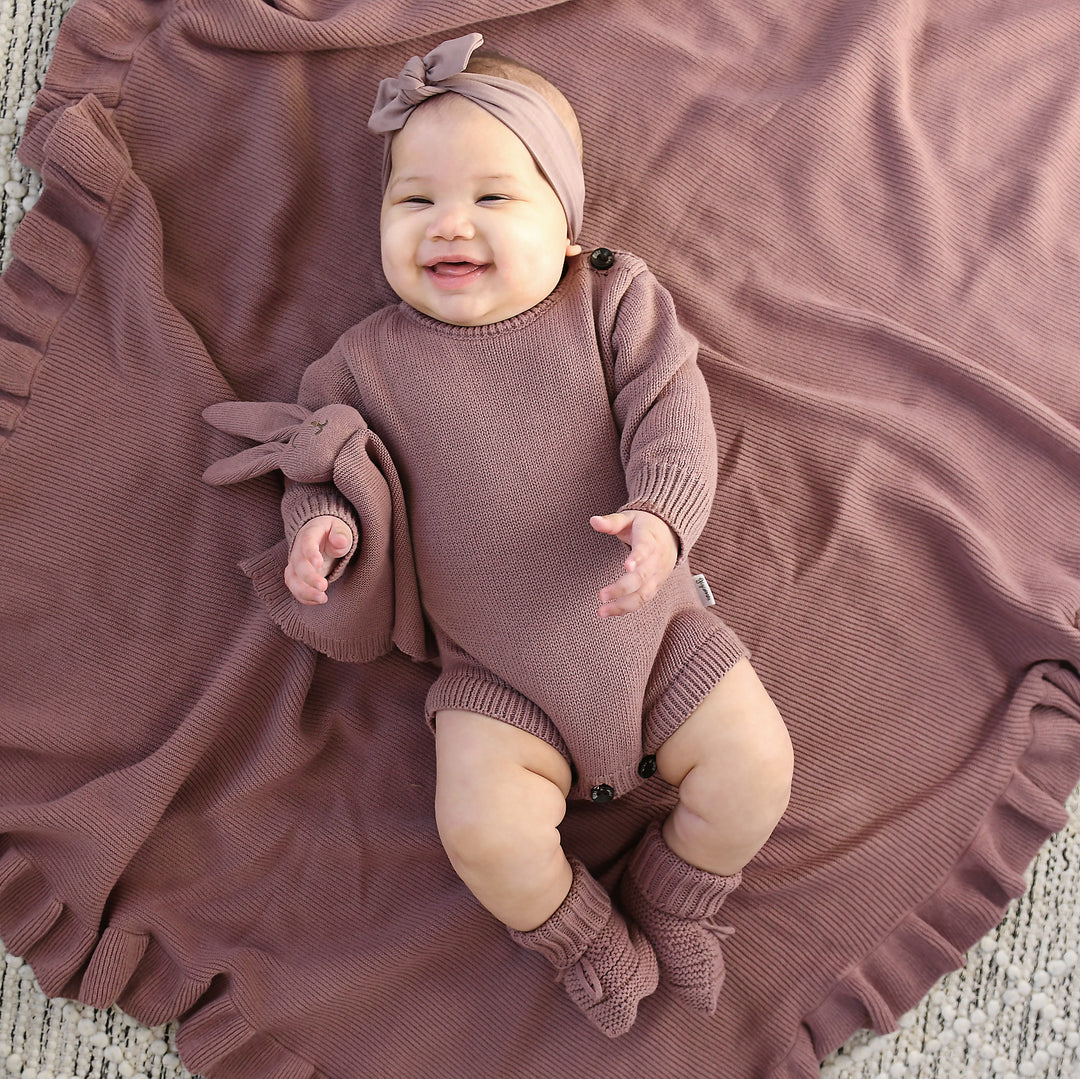 Mauve KNIT BUBBLE - Gigi and Max