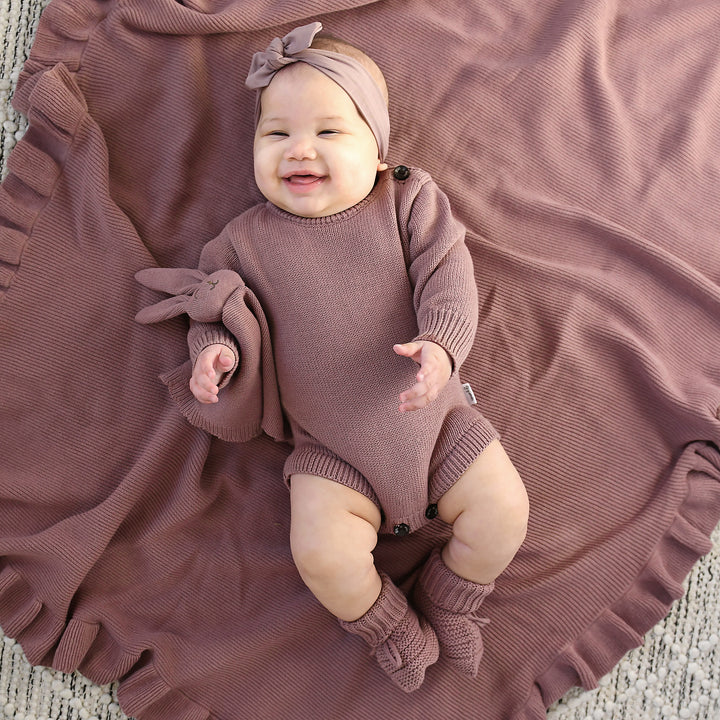 Mauve KNIT BUBBLE - Gigi and Max