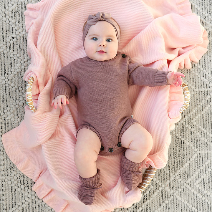 Mauve KNIT BUBBLE - Gigi and Max