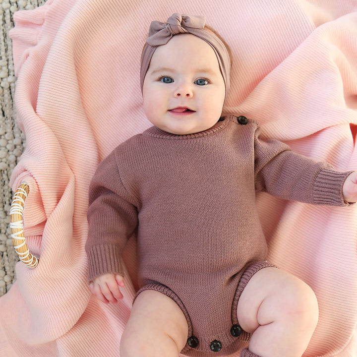 Mauve KNIT BUBBLE - Gigi and Max