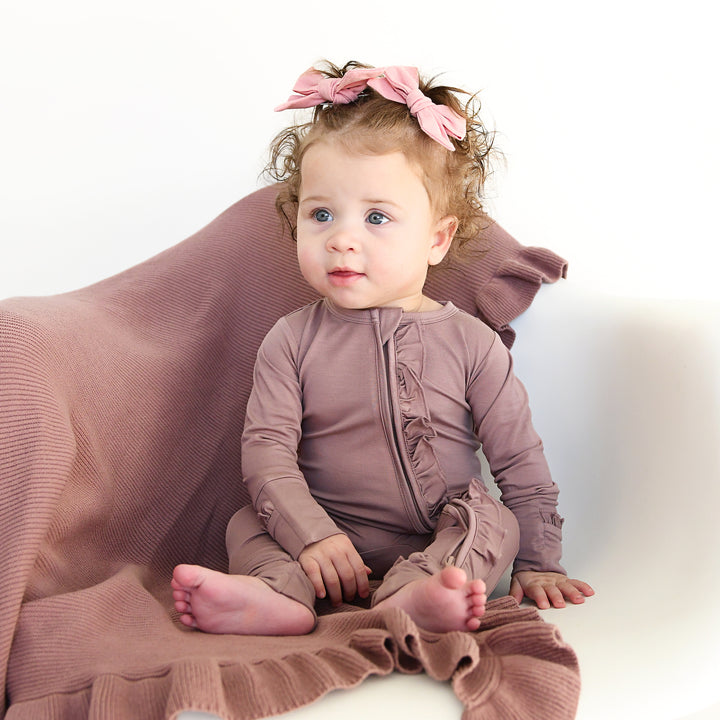 Mauve RUFFLE ZIP - Gigi and Max