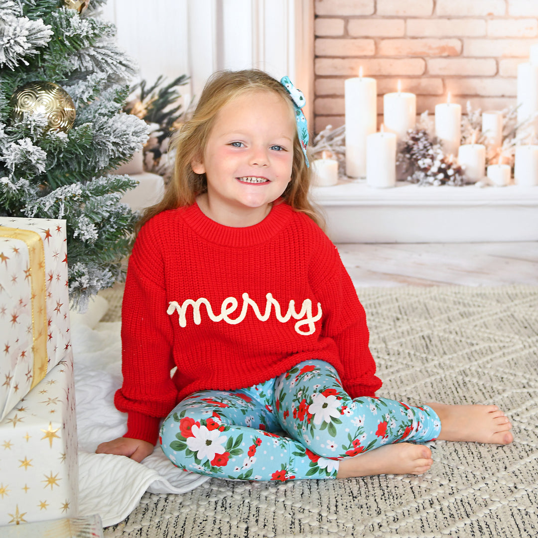 Elsa Floral LEGGINGS - Gigi and Max